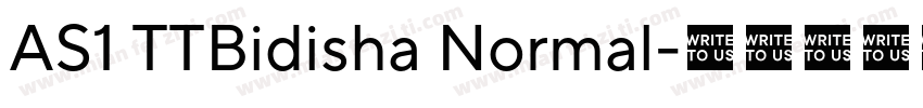 AS1 TTBidisha Normal字体转换